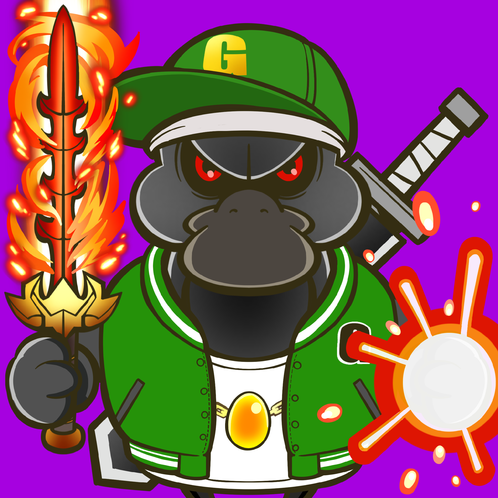 Goosea red eye black #368