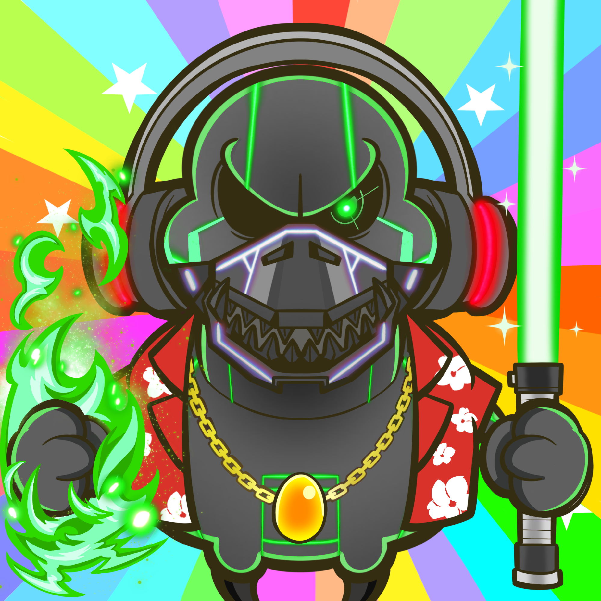 Goosea black cyborg #445